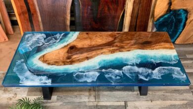 Crafting Coastal Vibes: Exploring the Large Epoxy Ocean Table