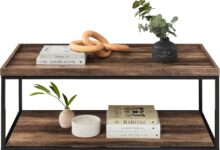 Balancing Style and Function with a 44in 2-Tier Coffee Table