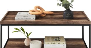 Balancing Style and Function with a 44in 2-Tier Coffee Table