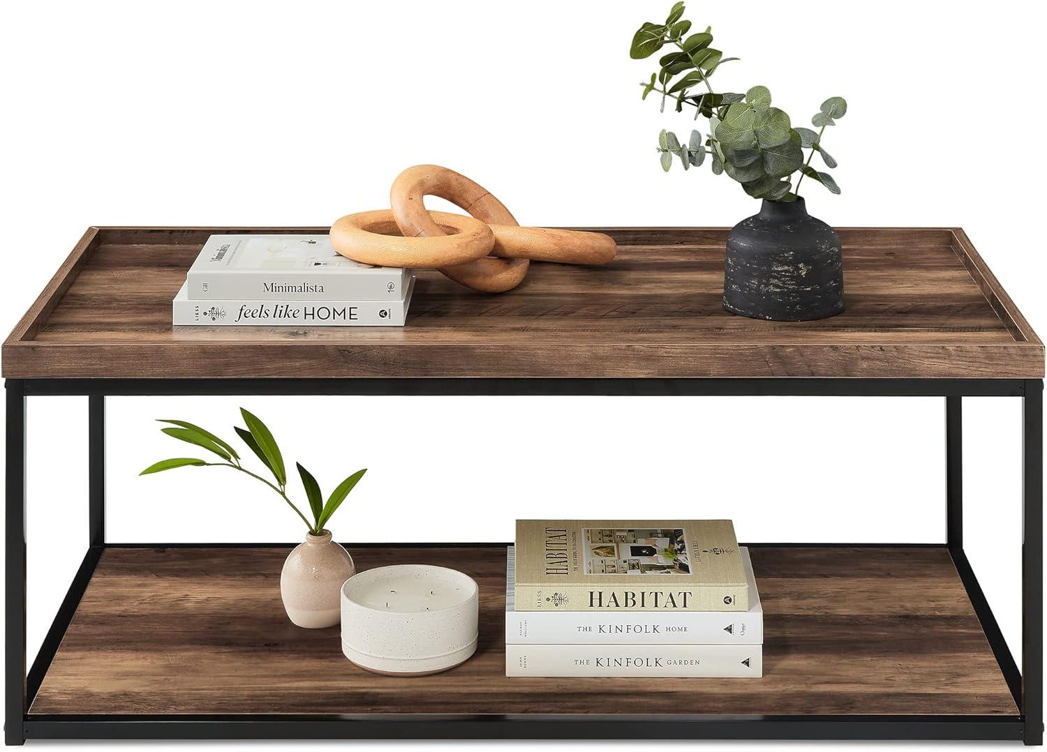 Balancing Style and Function with a 44in 2-Tier Coffee Table