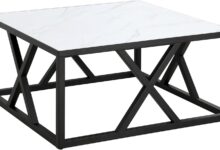 Elevate Any Room with the Henn&Hart 35″ Square Coffee Table