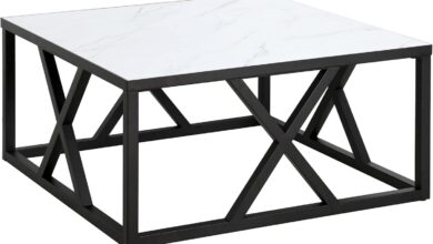 Elevate Any Room with the Henn&Hart 35″ Square Coffee Table