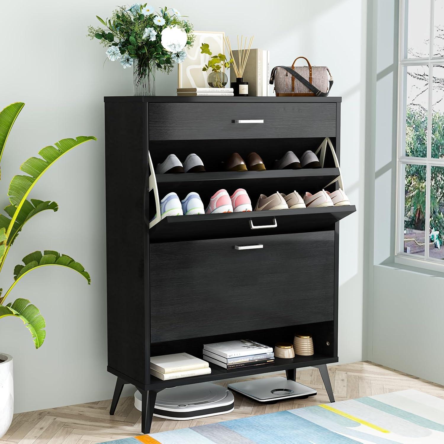 Maximizing Small Spaces with the Sleek AWQM Shoe Cabinet