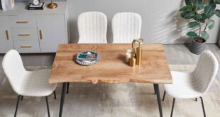 Maximizing Small Spaces with a Sleek Boucle Dining Set