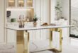 Sleek and Sturdy: Exploring a Modern 71″ Faux Marble Table