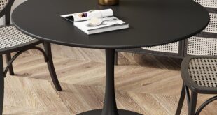 Recaceik Tulip Dining Table: Compact, Sturdy, and Spacious