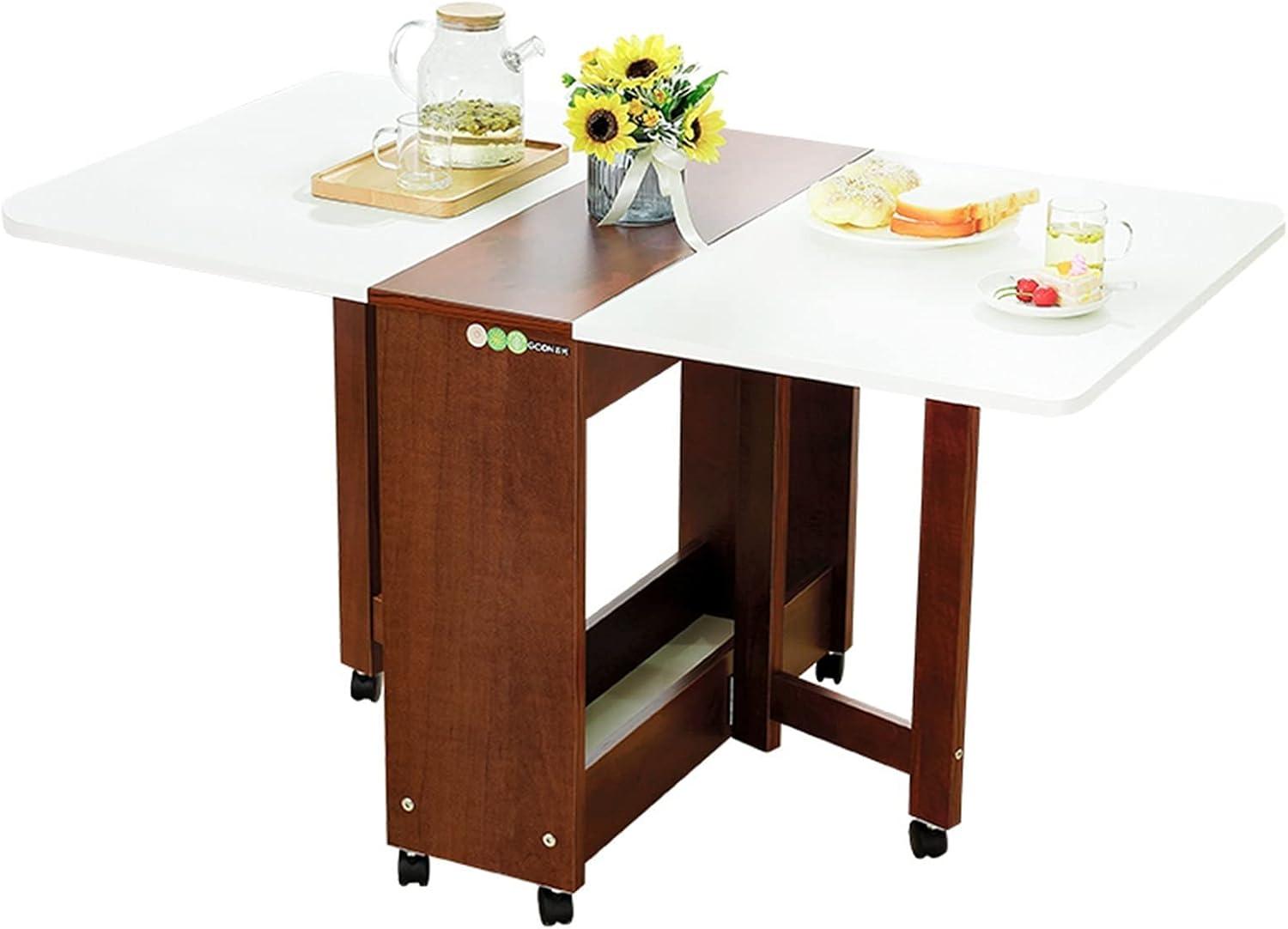 Maximizing Space with a Stylish Folding Dining Table on Wheels