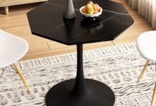 Discovering Style and Function with the Henf Black Octagonal Dining Table
