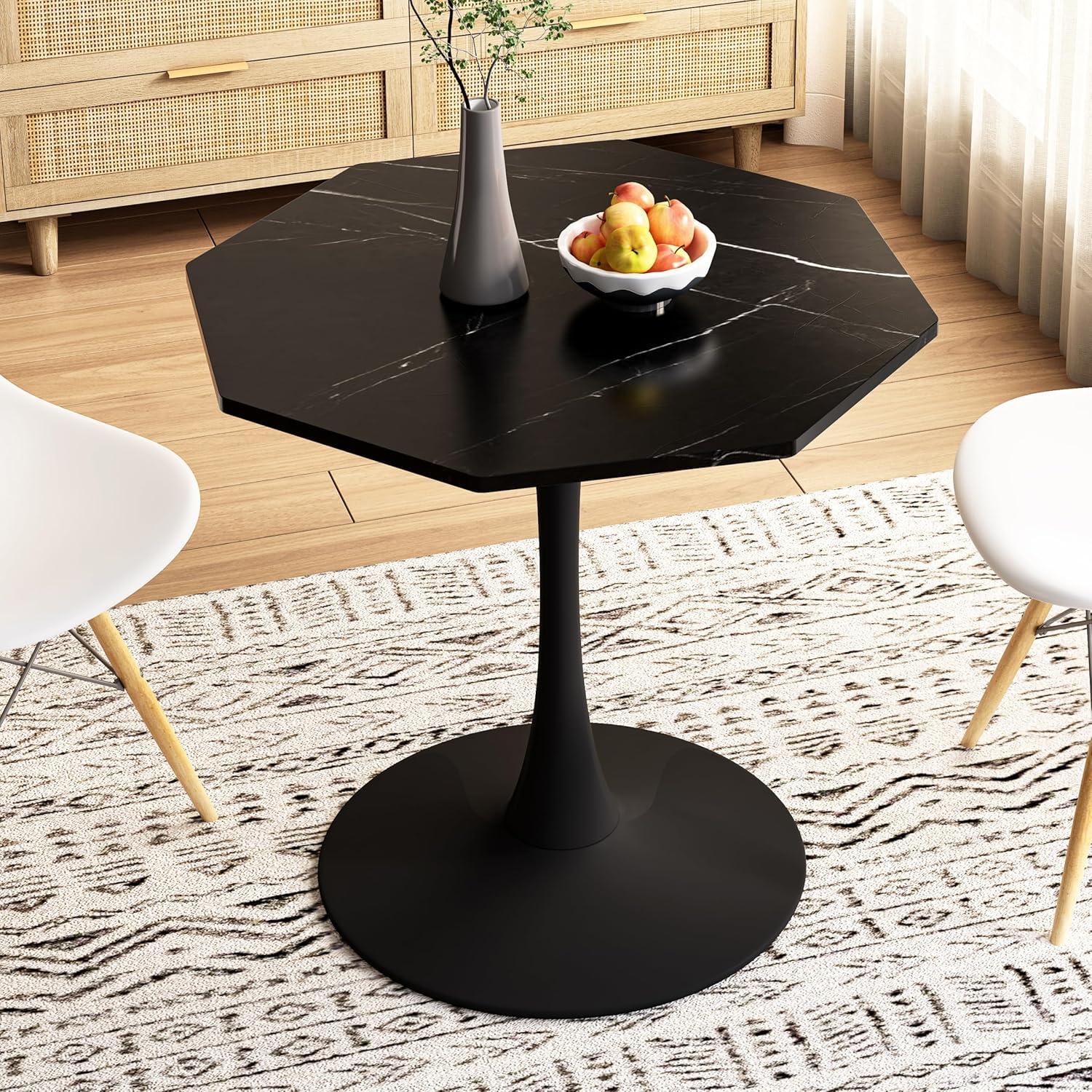 Discovering Style and Function with the Henf Black Octagonal Dining Table