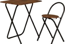 Exploring the Practicality of J-Kitchens Brown Folding Table Set