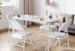 IDEALHOUSE Folding Table & Chairs: Style Meets Compact Use