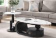 Modern Nesting Coffee Tables: Style Meets Storage in White Marble