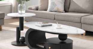 Modern Nesting Coffee Tables: Style Meets Storage in White Marble