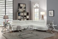 Exploring Comfort and Style: White Faux Leather Sectional Sofa Review