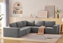 Spacious L-Shaped Sofa Set for Relaxing and Stylish Living Rooms