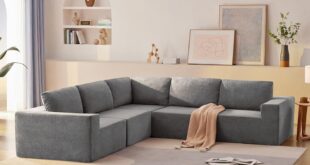 Spacious L-Shaped Sofa Set for Relaxing and Stylish Living Rooms