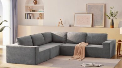Spacious L-Shaped Sofa Set for Relaxing and Stylish Living Rooms