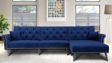 Spacious Style Meets Comfort: Exploring the Blue Velvet Sectional Sofa Bed