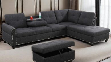 Finding Balance: Stylish Comfort in a Dark Grey L-Shaped Sectional