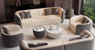 Discovering Comfort and Style with a Modern Curved Leather Sectional Set