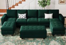 Discovering Comfort and Style with a Modular Velvet U Sofa Set