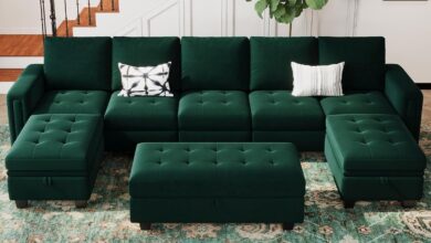 Discovering Comfort and Style with a Modular Velvet U Sofa Set