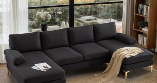 VINGLI 110 U Shaped Sectional Sofa: Comfort Meets Durability