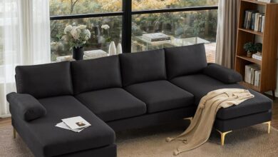 VINGLI 110 U Shaped Sectional Sofa: Comfort Meets Durability
