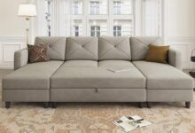 Spacious Velvet U-Shaped Sectional: Comfort Meets Clever Storage