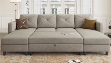 Spacious Velvet U-Shaped Sectional: Comfort Meets Clever Storage