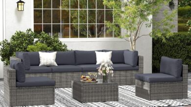 7 Piece Grey Patio Set Review Stylish Comfy And Easy To Arrange