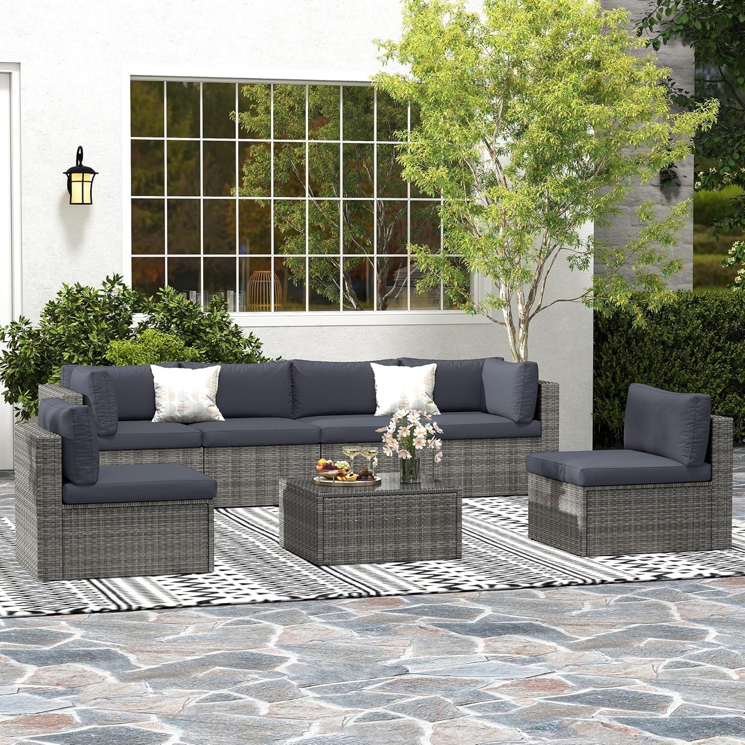 7 Piece Grey Patio Set Review Stylish Comfy And Easy To Arrange
