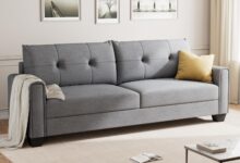 82 Modern 3 Seater Sofa With Deep Cushions Quick Setup