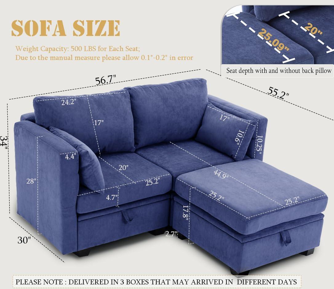 Our Take⁤ on the Asunflower Navy Blue loveseat: Space-Savvy & Cozy