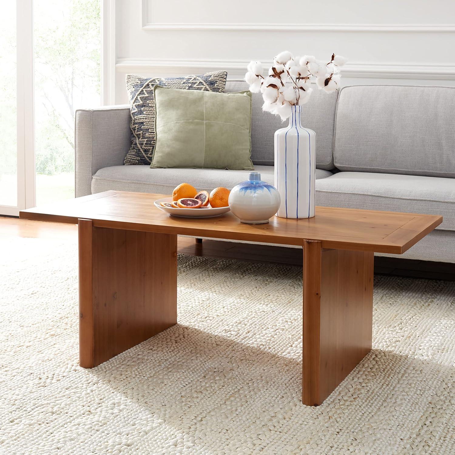 Why We Love the SAFAVIEH Truman Coffee Table's⁢ Rustic⁤ Charm