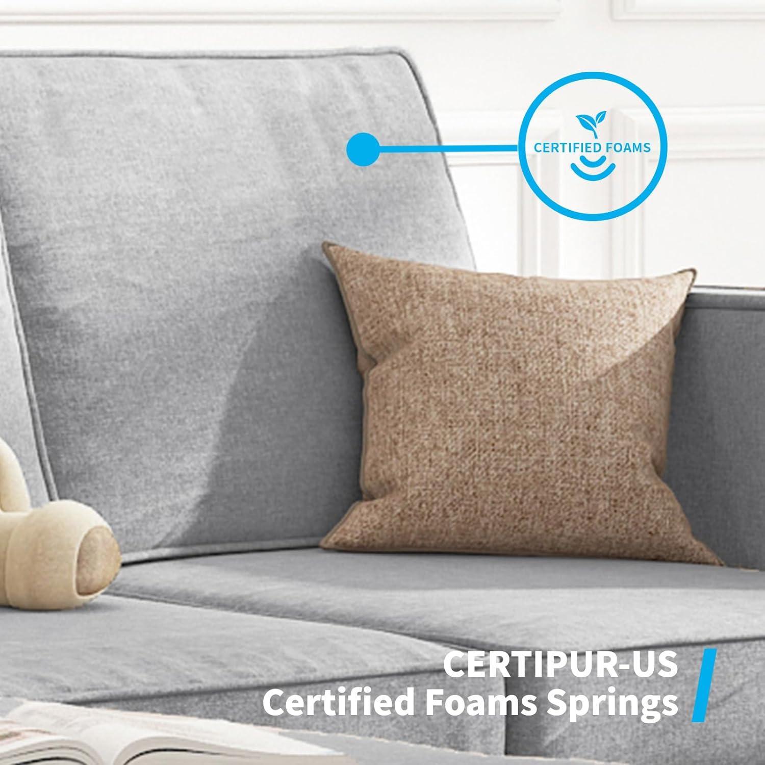 Exploring Comfort and Style with mjkone's 4-Piece Sectional Sofa Set