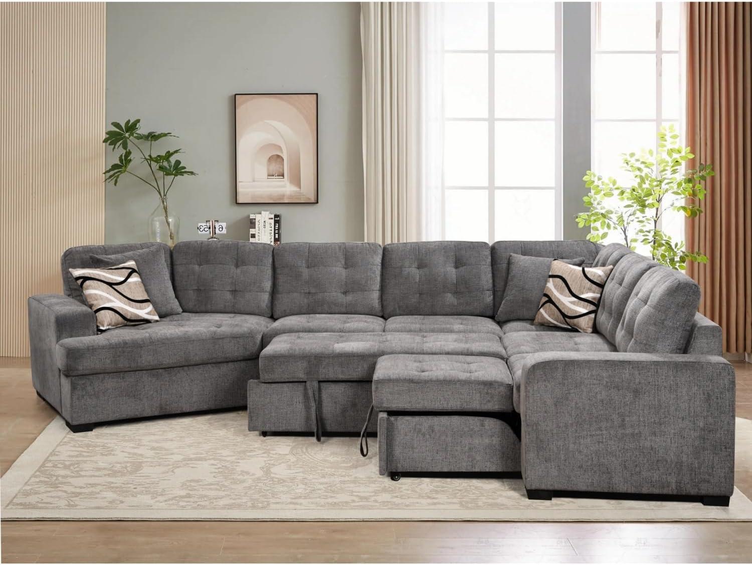 Why We Love THSUPER's Oversized 7-Seater Sleeper Sofa Review