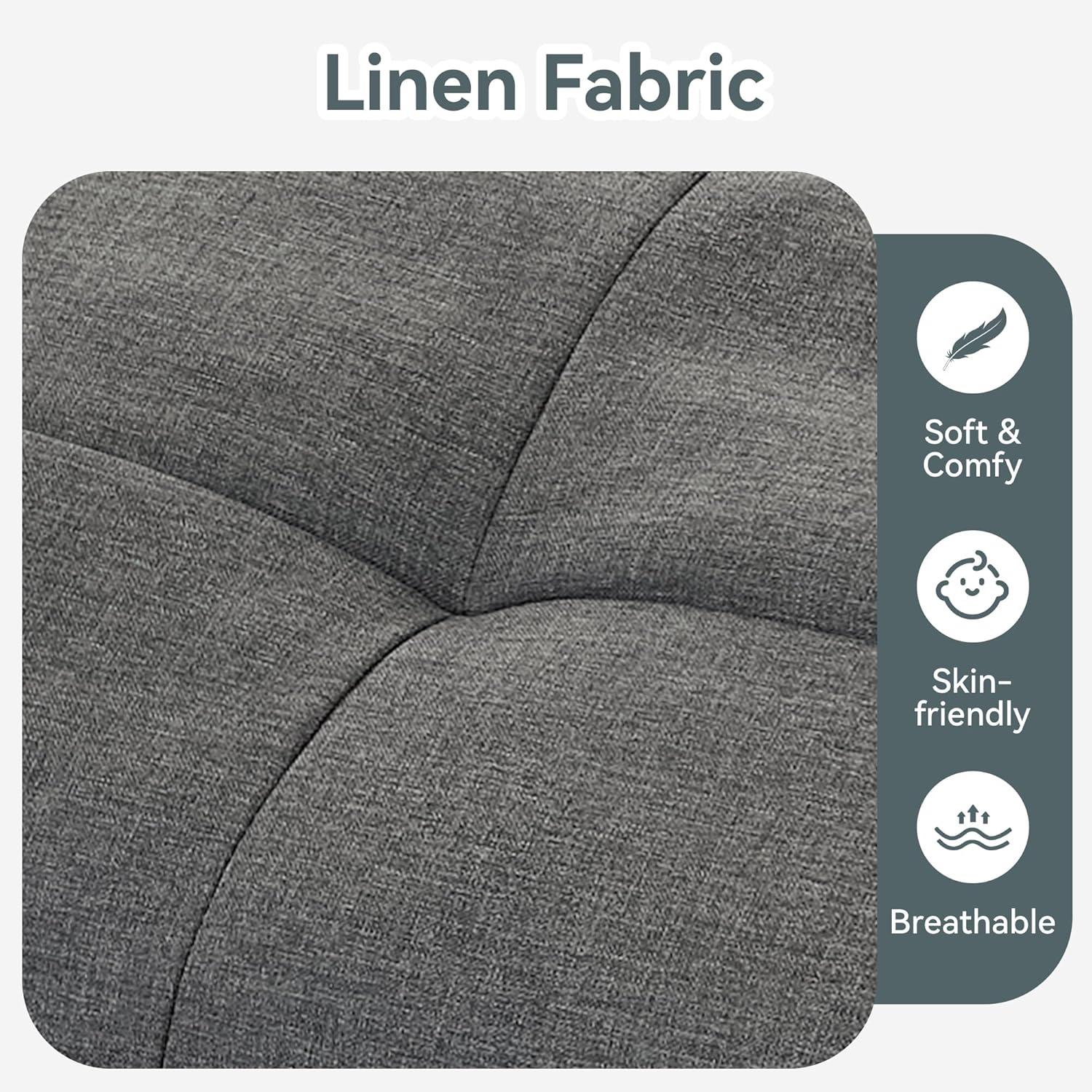 Our Take on the AMICLIBER Grey Linen Futon Sofa bed: Space & Style