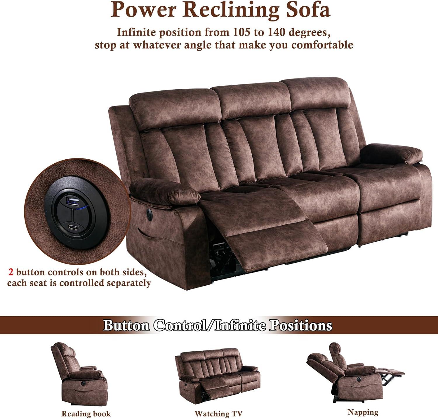 Our Take on the Power reclining Sofa & Loveseat Set with Massage