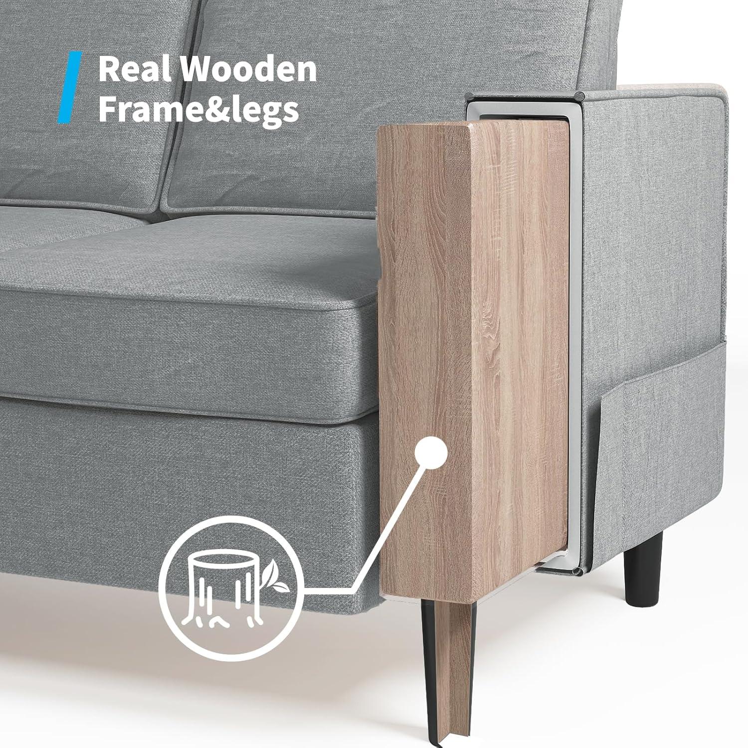 Exploring Comfort and Style with Mjkone's 4-Piece Sectional Sofa Set