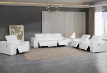 Blackjack Venice Leather Recliner Set Style Meets High Tech Comfort