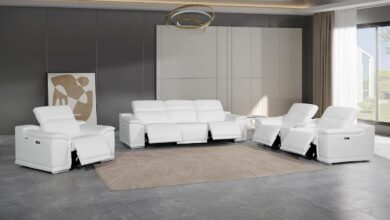 Blackjack Venice Leather Recliner Set Style Meets High Tech Comfort