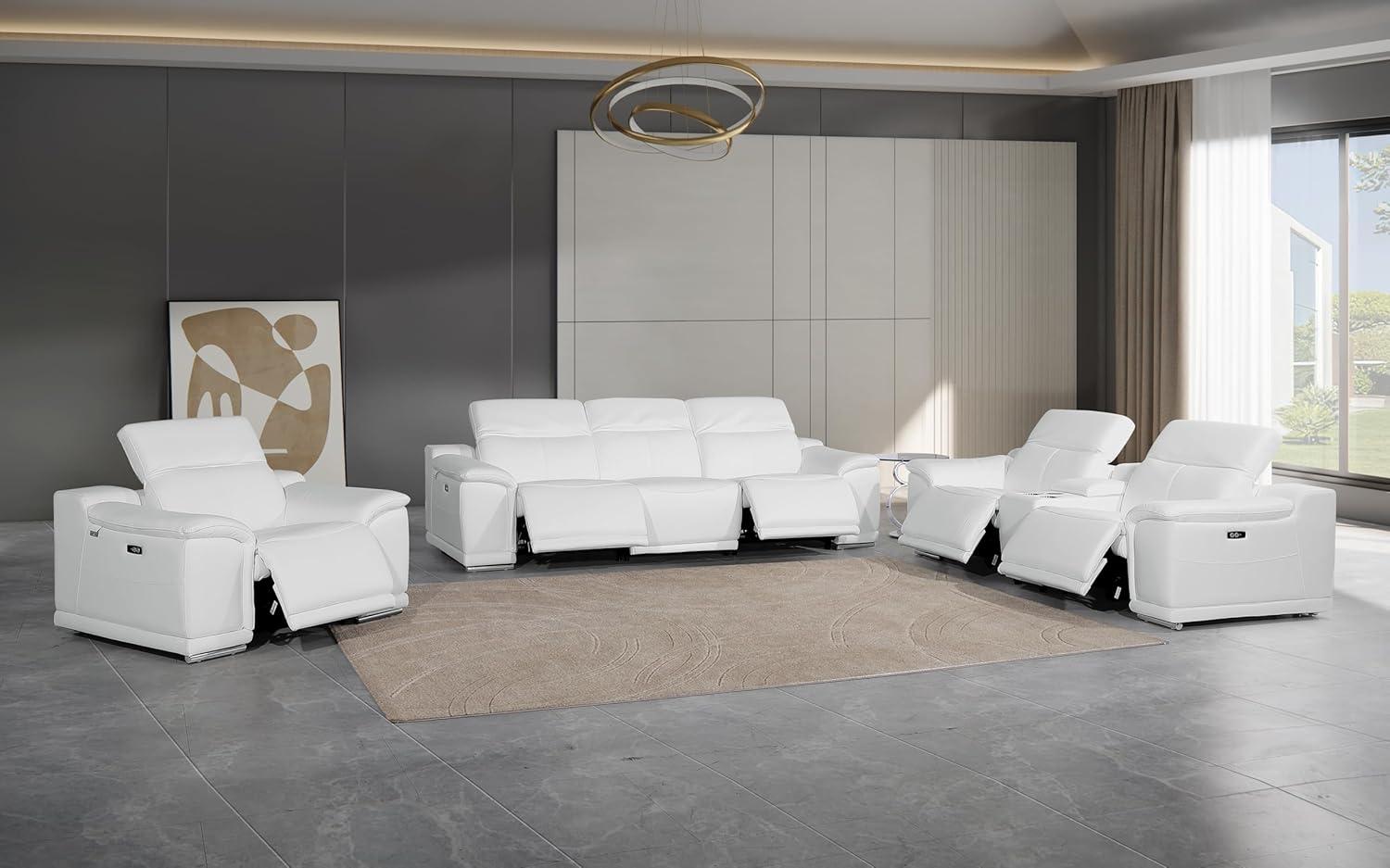 Blackjack Venice Leather Recliner Set Style Meets High Tech Comfort