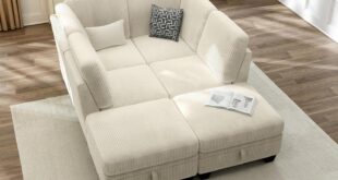 Chic House Corduroy Sectional Stylish Comfort Meets Smart Design