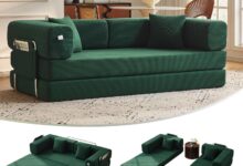 Convertible Corduroy Sofa Bed Style And Comfort Combined