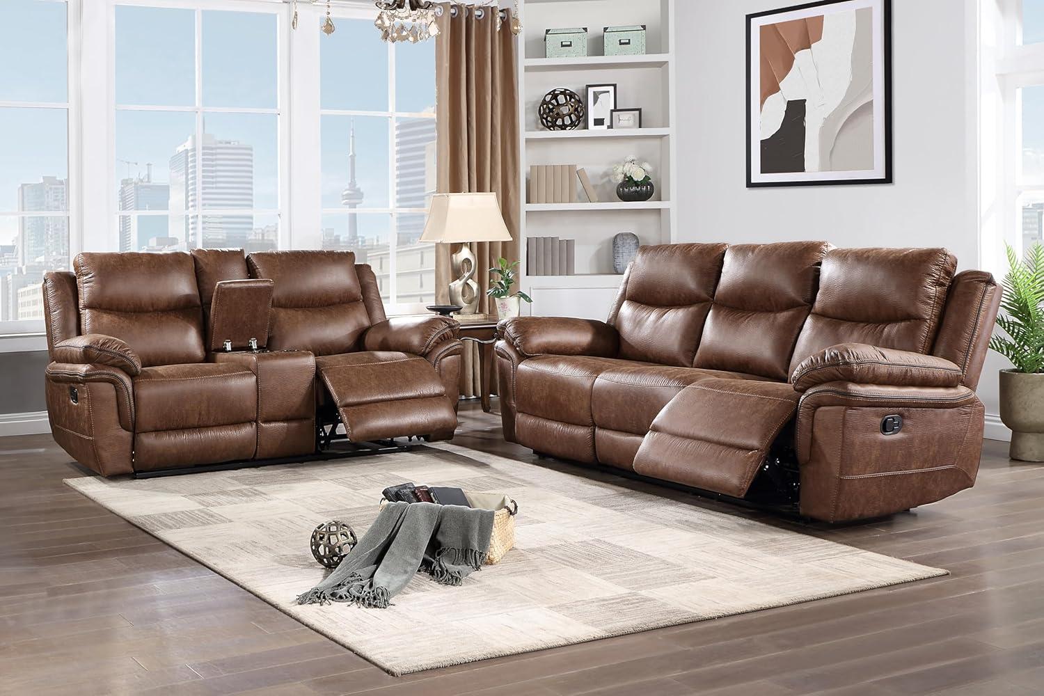 Cozy Meets Convenience Exploring The Ryland Mocha Sofa Set