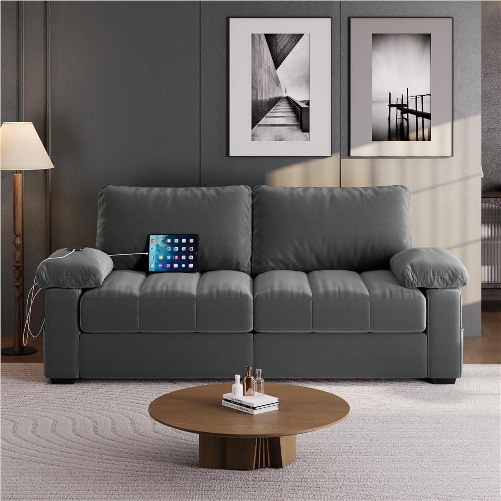 Cozy Meets Function Exploring A Modern Velvet Loveseat With Storage