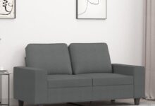Cozy Meets Modern Exploring A Stylish 2 Seater Sofa In Dark Gray