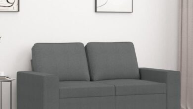 Cozy Meets Modern Exploring A Stylish 2 Seater Sofa In Dark Gray