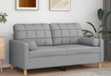 Cozy Up Together Exploring The Comfort Of A Light Gray 2 Seater Sofa